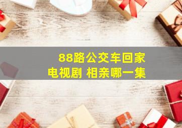 88路公交车回家电视剧 相亲哪一集